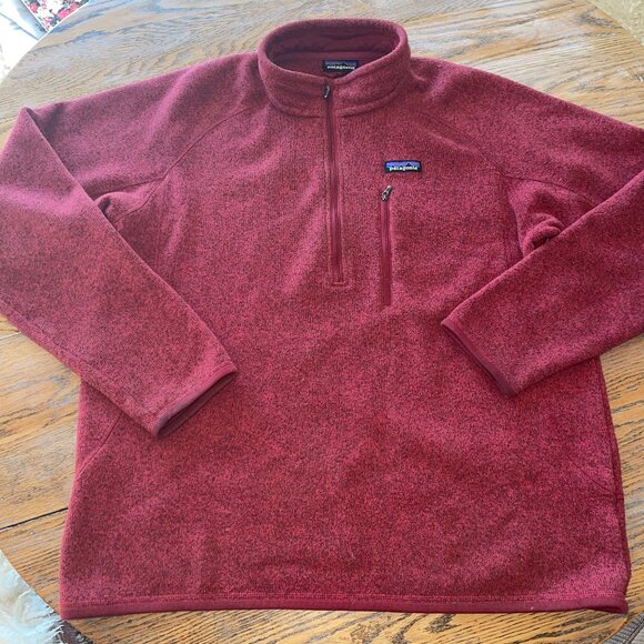 PATAGONIA mens better sweater half zip pullover/nice condition/MXL - Picture 1 of 6
